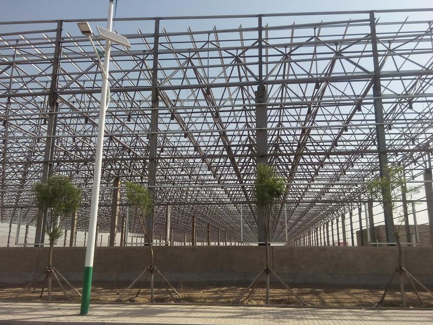泰安汽车工业厂房网架
