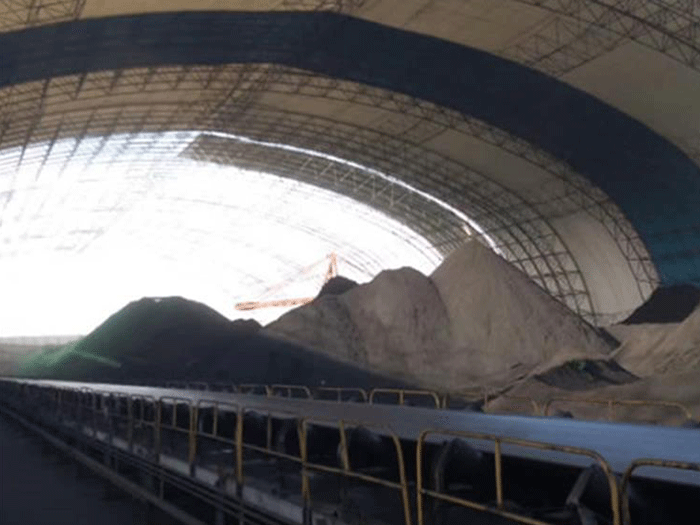 泰安煤棚料仓网架